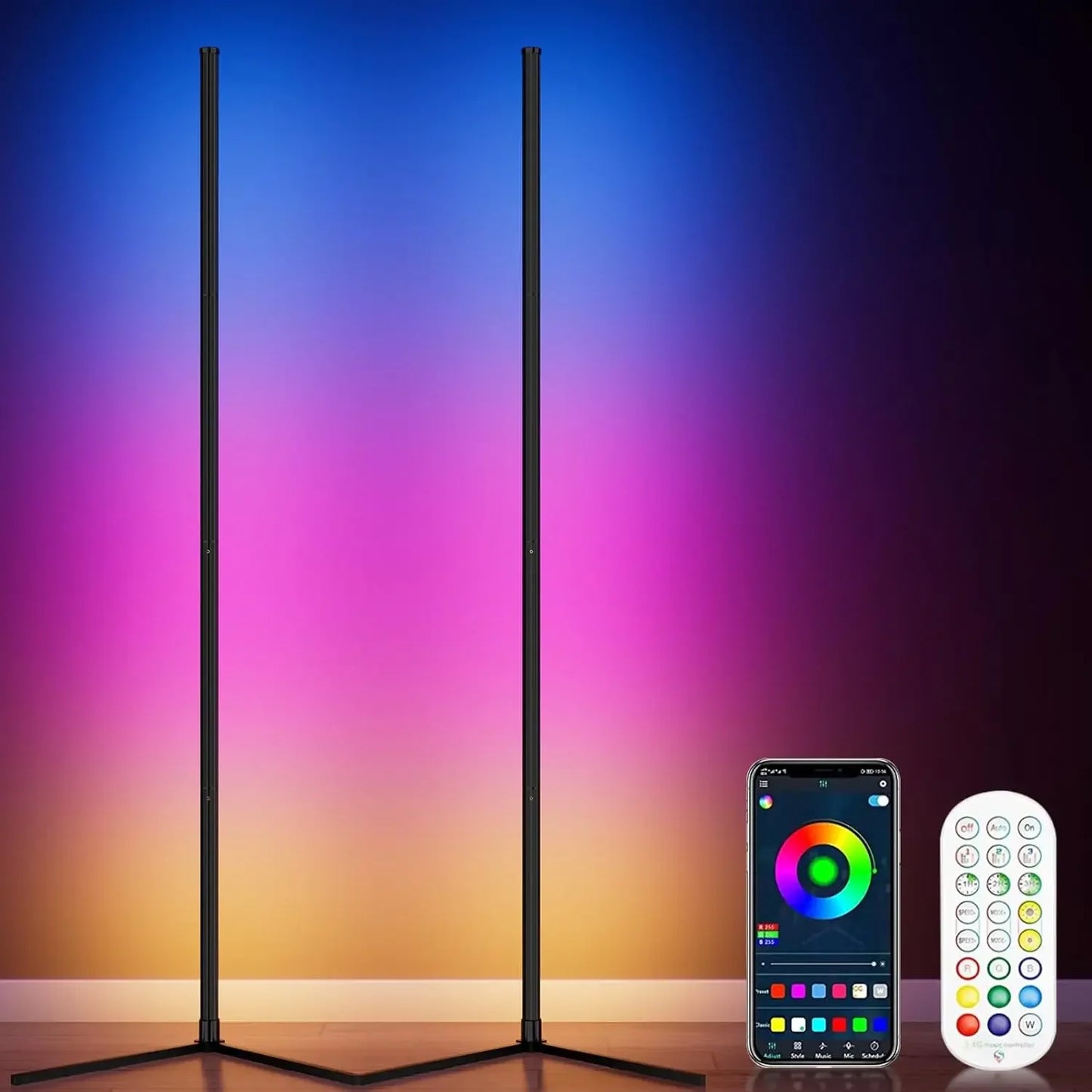 RGB Corner Floor Lamp