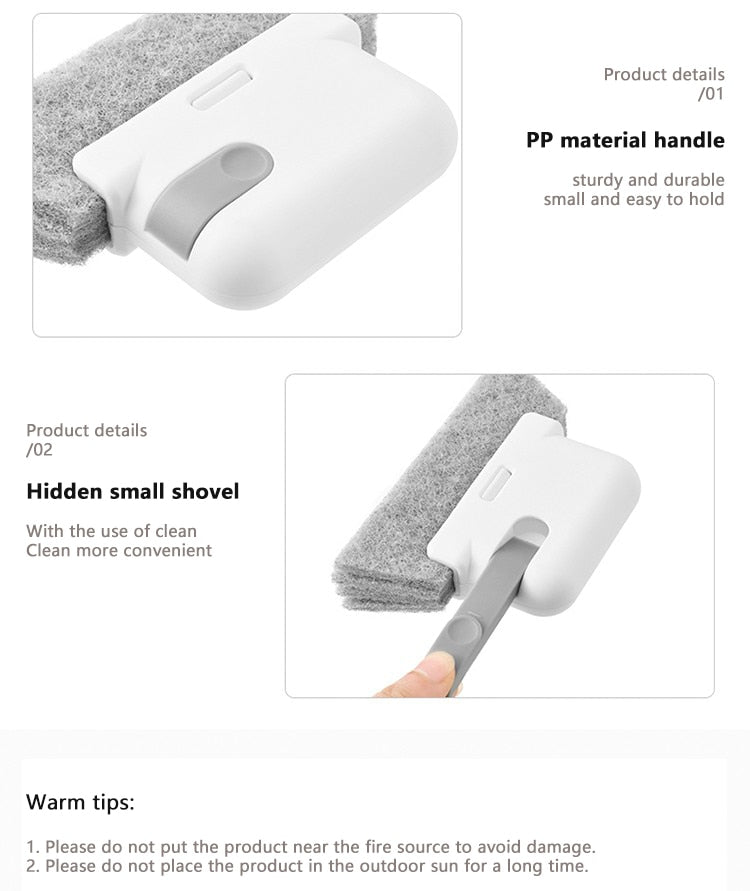 Multi-Functional Crevice Cleaning Brush