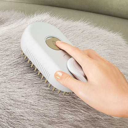 Pet Grooming Steam Brush