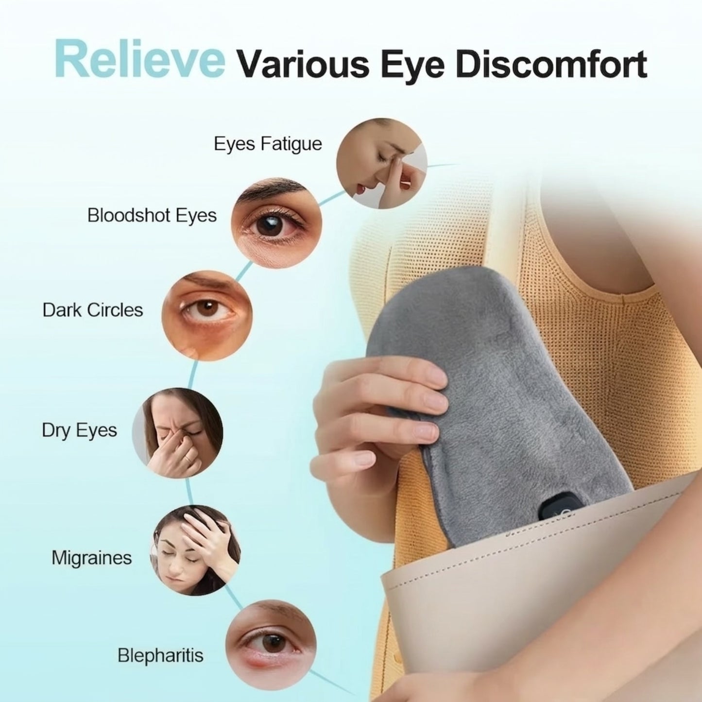 Wireless Heated Eye Mask